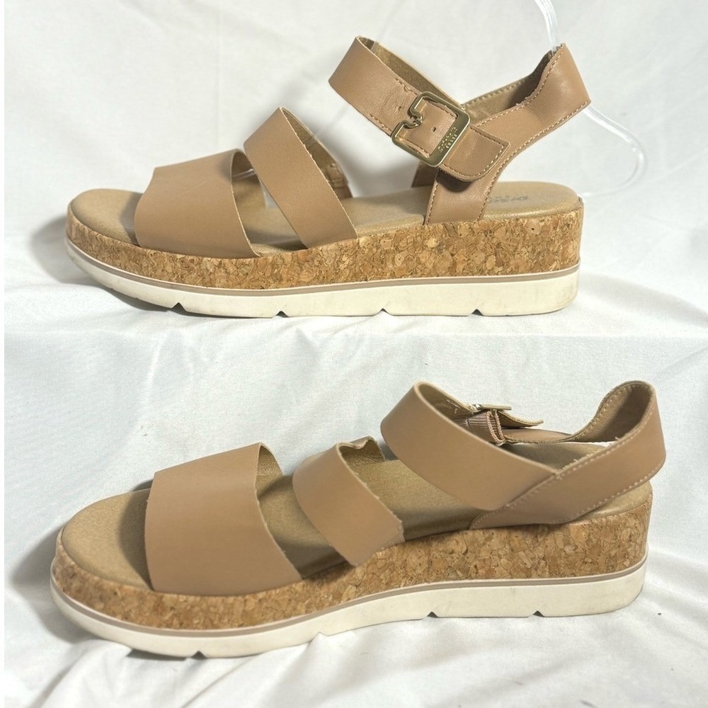Dr Scholls size 9.5 Once Twice sandal adjustable ankle strap faux leather - Picture 5 of 11